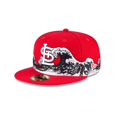 St. Louis Cardinals Gorra | New Era MLB Wave 59fifty Fitted Cap Mexico - Rojos